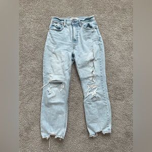 A&F distressed jeans